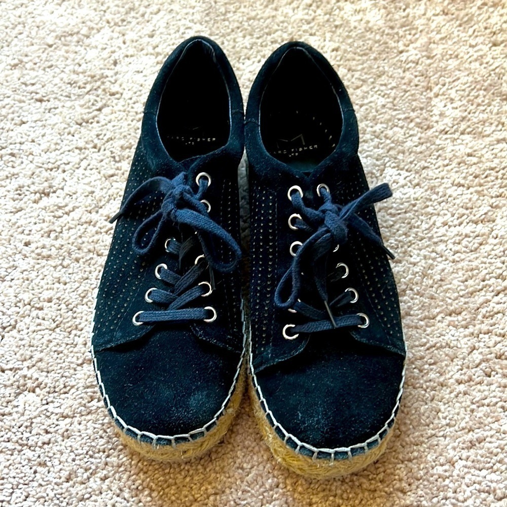 Marc Fisher Mandal Suede Lace Up Sneakers